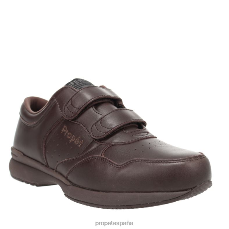 es Propet acogedor correa de salvavidas hombres gris oscuro/negro/marrón/blanco deportivo/blanco J8NZ266 - Imagen 6