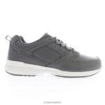 es Propet acogedor deporte salvavidas hombres gris oscuro/negro/azul marino J8NZ249