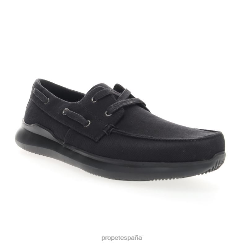 es Propet acogedor encaje viasol hombres negro/gris/tostado J8NZ268 - Imagen 2