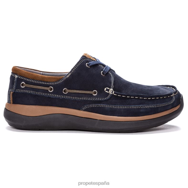 es Propet acogedor pomeroy hombres madera/azul marino/negro/tostado J8NZ257 - Imagen 21