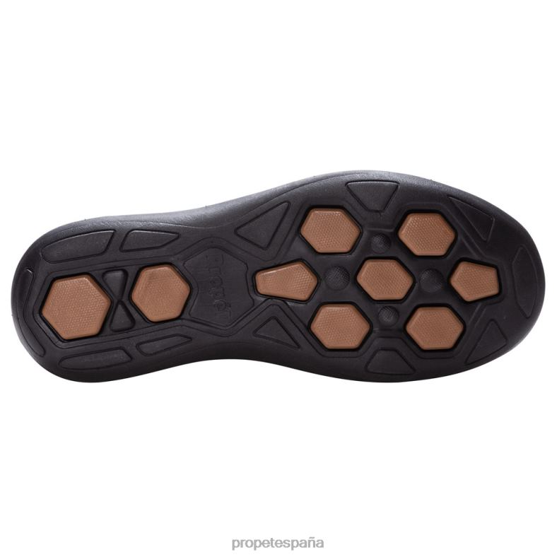 es Propet acogedor pomeroy hombres madera/azul marino/negro/tostado J8NZ257 - Imagen 4