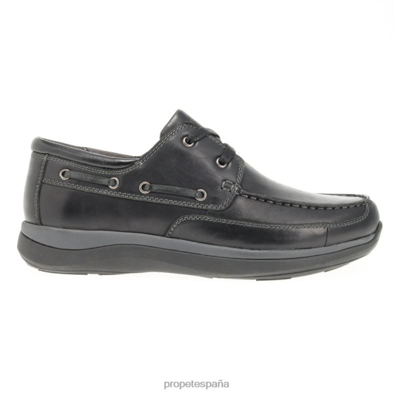es Propet acogedor pomeroy hombres madera/azul marino/negro/tostado J8NZ257 - Imagen 5