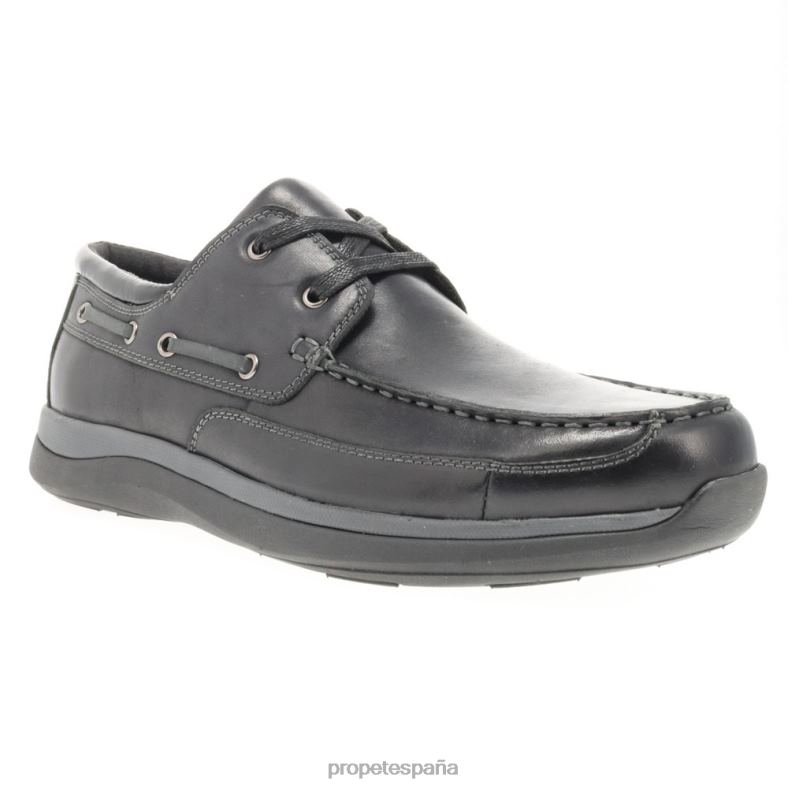 es Propet acogedor pomeroy hombres madera/azul marino/negro/tostado J8NZ257 - Imagen 6
