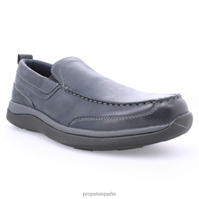 es Propet acogedor Preston hombres café/negro/azul marino J8NZ248 - Imagen 6