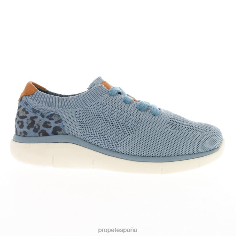 es Propet acogedor sachi mujer albaricoque/negro/denim/arena J8NZ2146 - Imagen 5