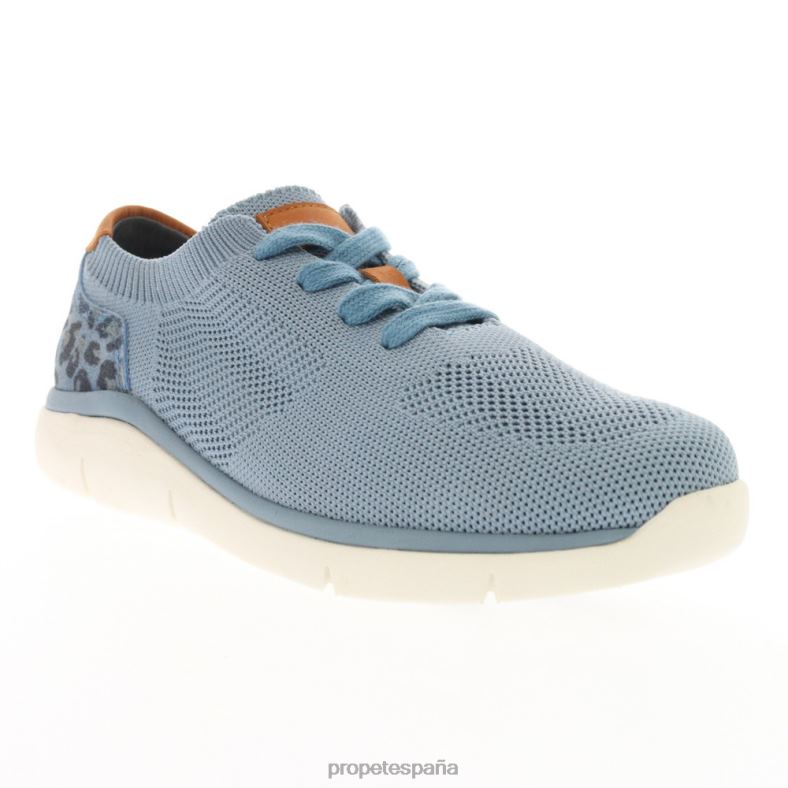 es Propet acogedor sachi mujer albaricoque/negro/denim/arena J8NZ2146 - Imagen 6