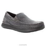 es Propet acogedor viasol hombres negro/gris/tostado J8NZ256 - Imagen 16