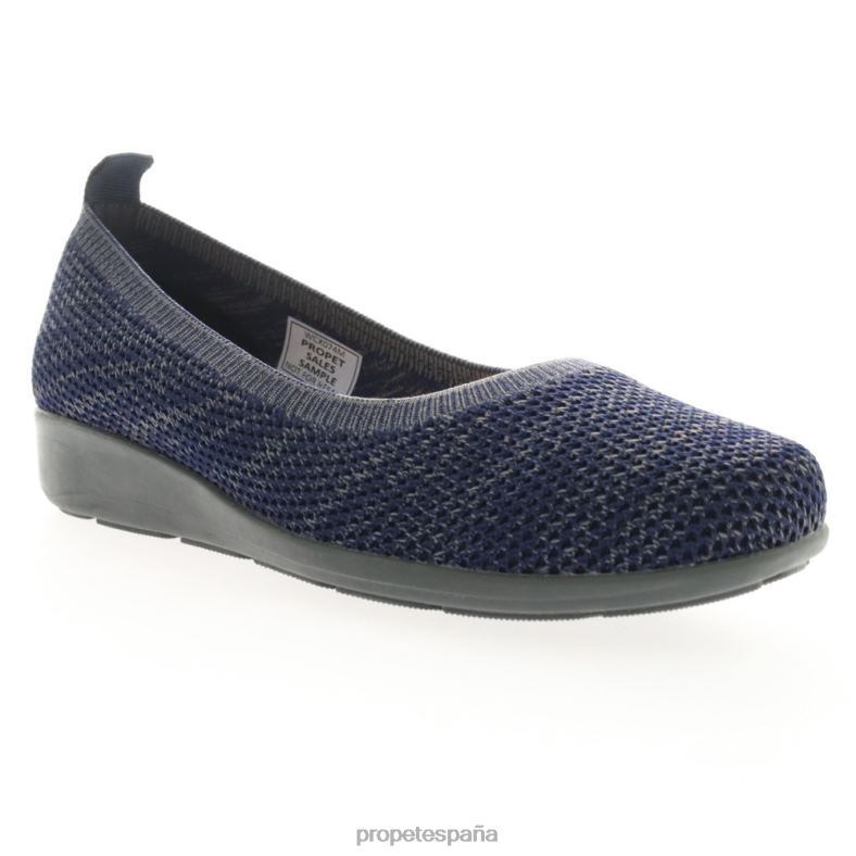 es Propet acogedor yen mujer negro/gris/azul marino J8NZ2144 - Imagen 6