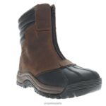 es Propet elegante Blizzard cremallera alta hombres marrón negro J8NZ240 - Imagen 2