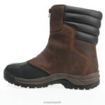 es Propet elegante Blizzard cremallera alta hombres marrón negro J8NZ240 - Imagen 4