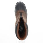es Propet elegante Blizzard cremallera alta hombres marrón negro J8NZ240 - Imagen 6