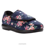 es Propet elegante cómodo n pie mujer negro/floral negro/pana burdeos/flor azul marino/pana piedra J8NZ2138 - Imagen 20