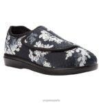 es Propet elegante cómodo n pie mujer negro/floral negro/pana burdeos/flor azul marino/pana piedra J8NZ2138 - Imagen 6