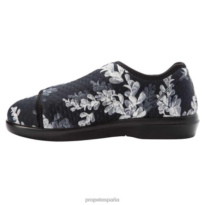 es Propet elegante cómodo n pie mujer negro/floral negro/pana burdeos/flor azul marino/pana piedra J8NZ2138 - Imagen 8