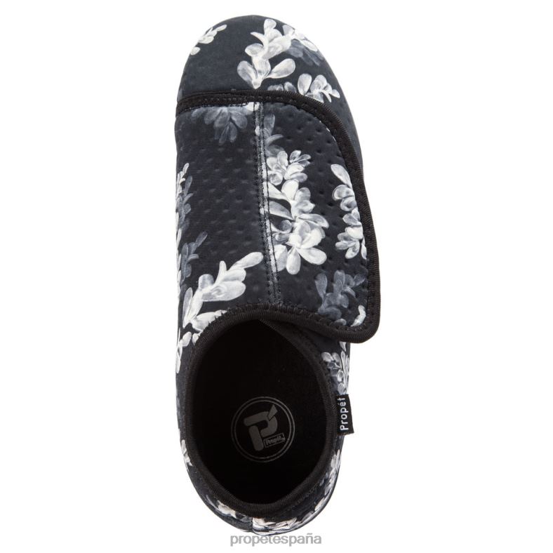 es Propet elegante cómodo n pie mujer negro/floral negro/pana burdeos/flor azul marino/pana piedra J8NZ2138 - Imagen 10