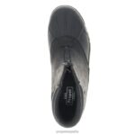 es Propet elegante cremallera media ventisca hombres marrón negro/negro J8NZ235 - Imagen 4