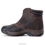 es Propet elegante cremallera media ventisca hombres marrón negro/negro J8NZ235 - Imagen 6