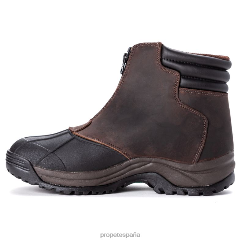 es Propet elegante cremallera media ventisca hombres marrón negro/negro J8NZ235 - Imagen 6