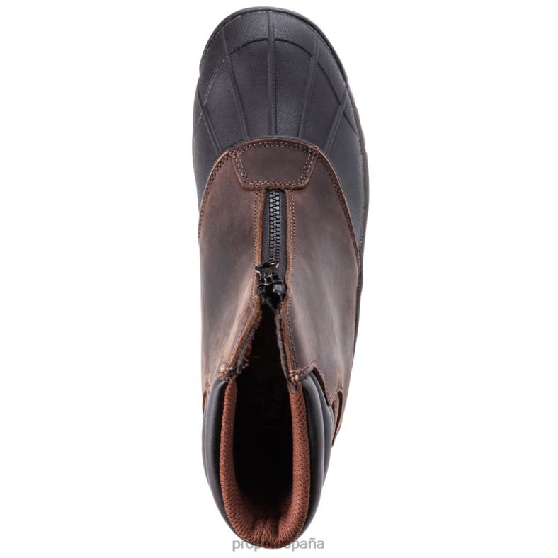 es Propet elegante cremallera media ventisca hombres marrón negro/negro J8NZ235 - Imagen 8