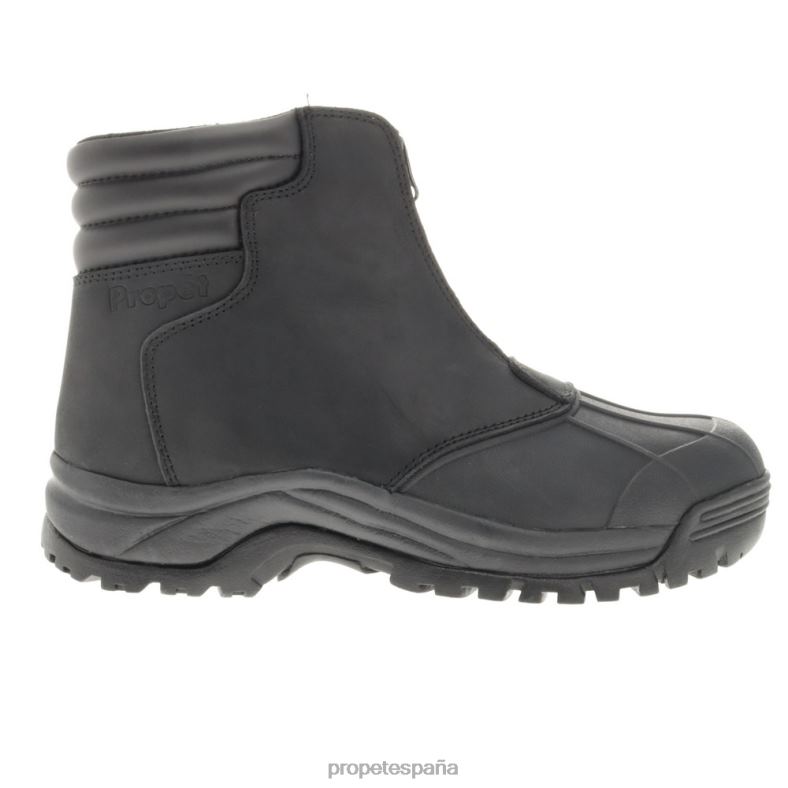 es Propet elegante cremallera media ventisca hombres marrón negro/negro J8NZ235 - Imagen 9