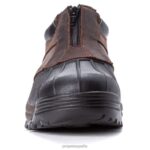 es Propet elegante cremallera ventisca en el tobillo hombres marrón negro/negro J8NZ234 - Imagen 5
