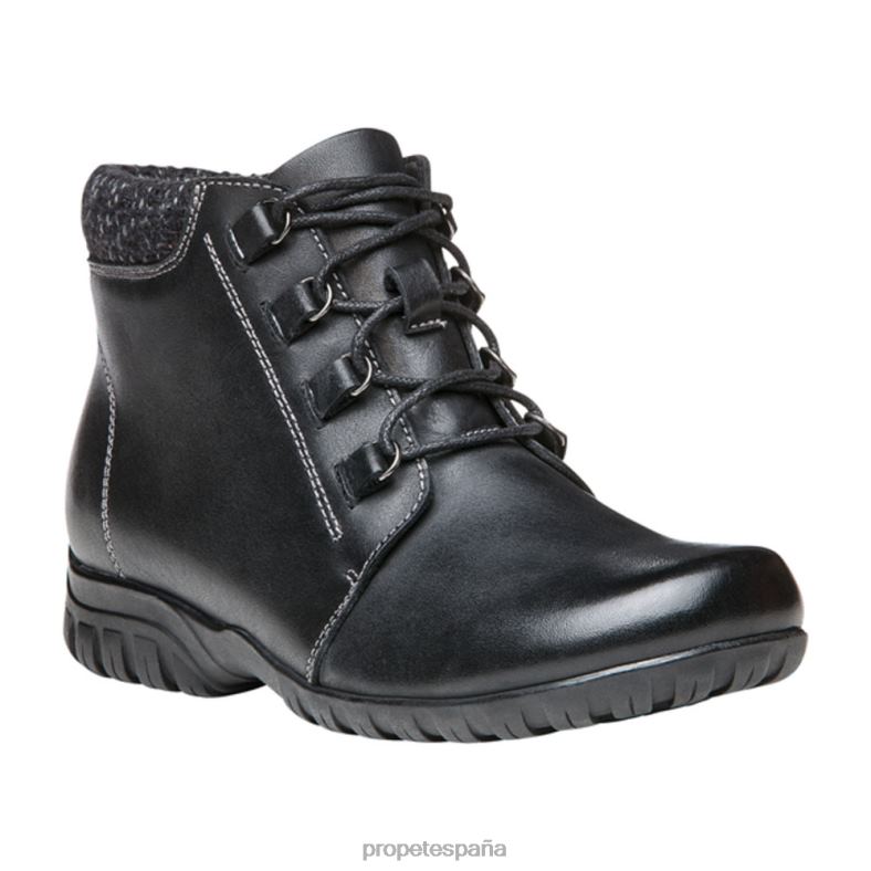 es Propet elegante delaney de cuero mujer negro/marrón/azul marino J8NZ2110 - Imagen 2