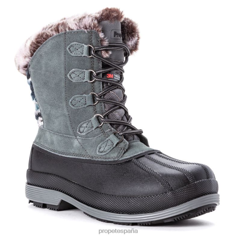 es Propet elegante encaje alto lumi mujer baya/negro blanco/marrón/gris J8NZ2123 - Imagen 12