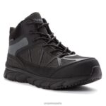 es Propet elegante Seeley hola hombres negro gris oscuro J8NZ229