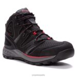 es Propet elegante Veymont hombres negro rojo/gris azul/naranja humo/negro dorado J8NZ223 - Imagen 2