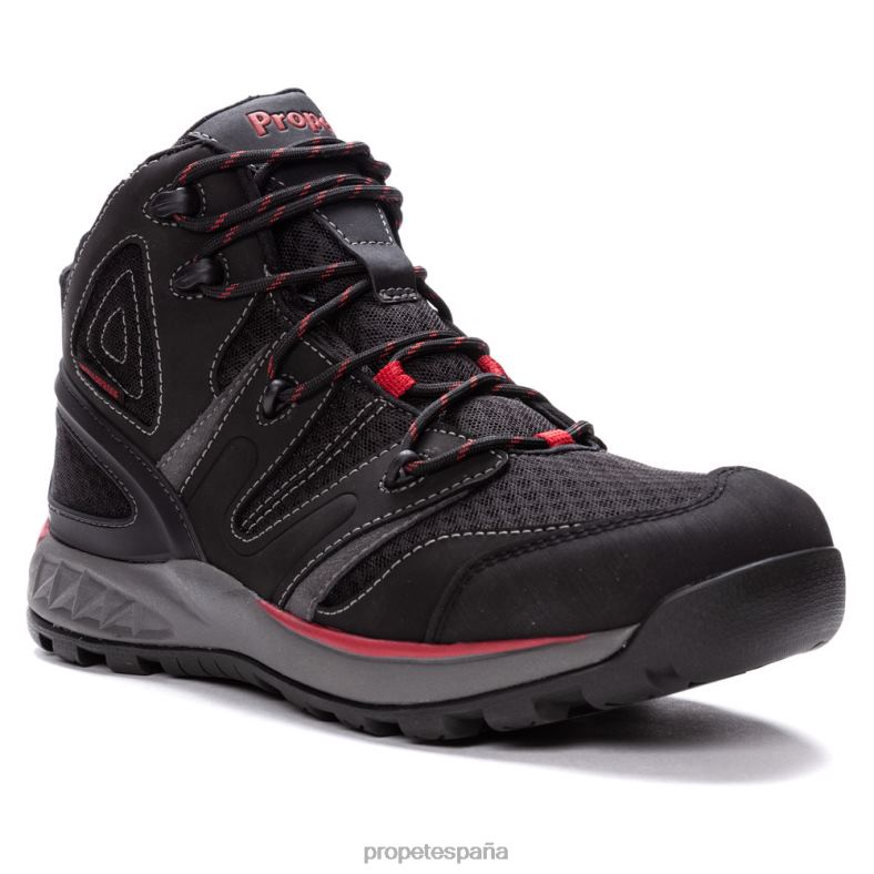 es Propet elegante Veymont hombres negro rojo/gris azul/naranja humo/negro dorado J8NZ223 - Imagen 2