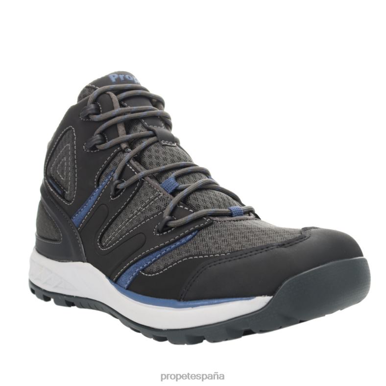 es Propet elegante Veymont hombres negro rojo/gris azul/naranja humo/negro dorado J8NZ223 - Imagen 22