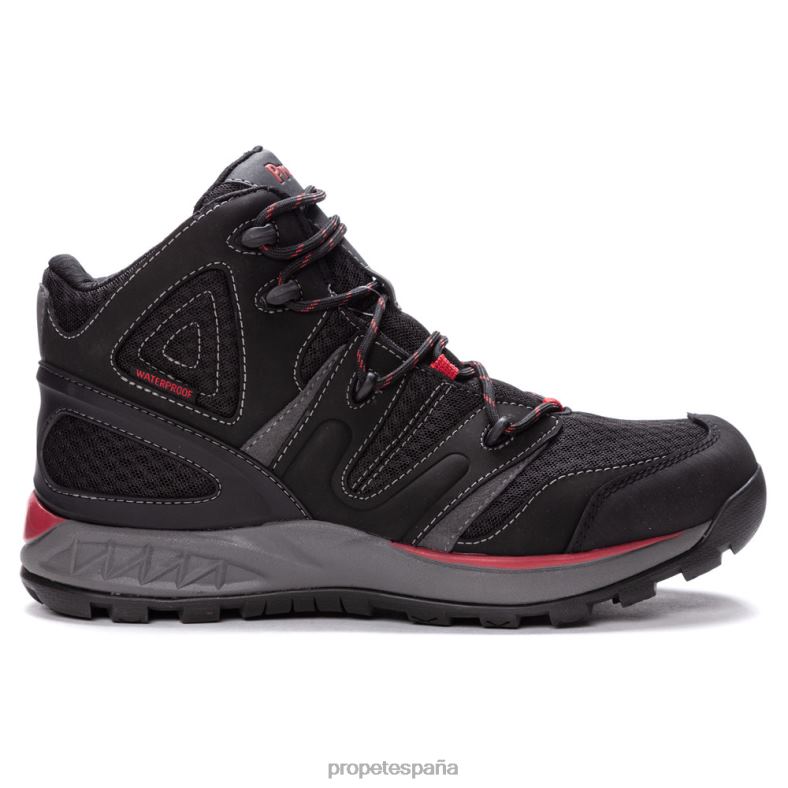 es Propet elegante Veymont hombres negro rojo/gris azul/naranja humo/negro dorado J8NZ223 - Imagen 1