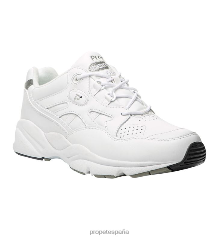 es Propet energético andador de estabilidad hombres blanco/negro/nubuck negro choco/nubuck negro gris/marino blanco J8NZ25 - Imagen 2