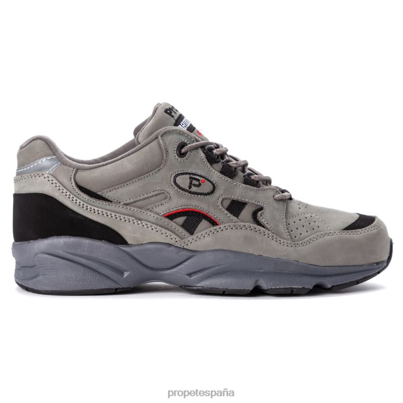 es Propet energético andador de estabilidad hombres blanco/negro/nubuck negro choco/nubuck negro gris/marino blanco J8NZ25 - Imagen 11