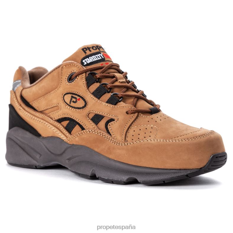 es Propet energético andador de estabilidad hombres blanco/negro/nubuck negro choco/nubuck negro gris/marino blanco J8NZ25 - Imagen 6