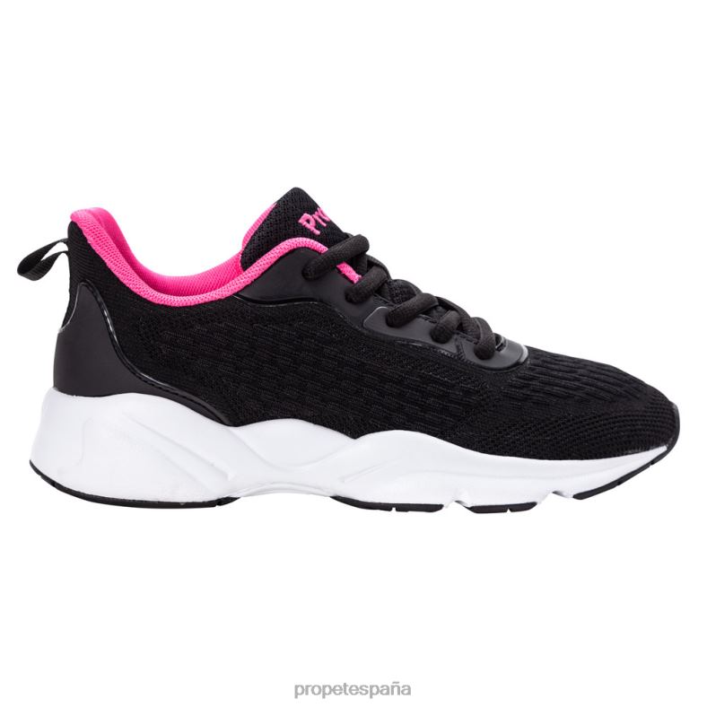 es Propet energético esfuerzo de estabilidad mujer negro rosa intenso/verde vaquero/gris violeta J8NZ288 - Imagen 18