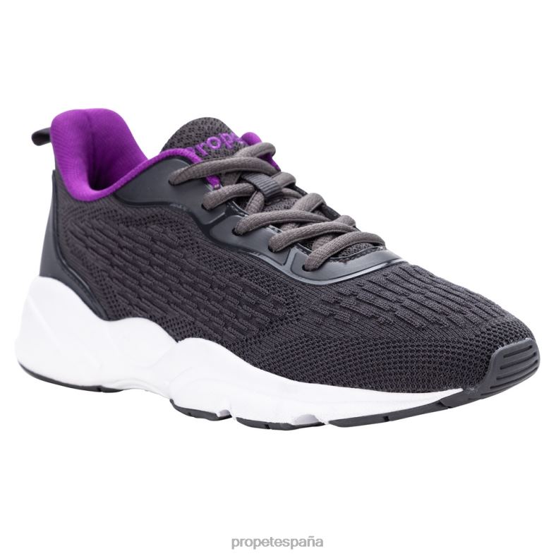 es Propet energético esfuerzo de estabilidad mujer negro rosa intenso/verde vaquero/gris violeta J8NZ288 - Imagen 5