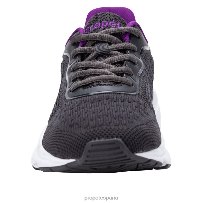 es Propet energético esfuerzo de estabilidad mujer negro rosa intenso/verde vaquero/gris violeta J8NZ288 - Imagen 6