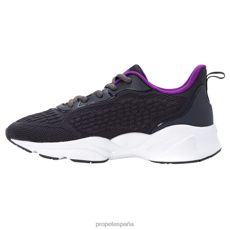 es Propet energético esfuerzo de estabilidad mujer negro rosa intenso/verde vaquero/gris violeta J8NZ288 - Imagen 7