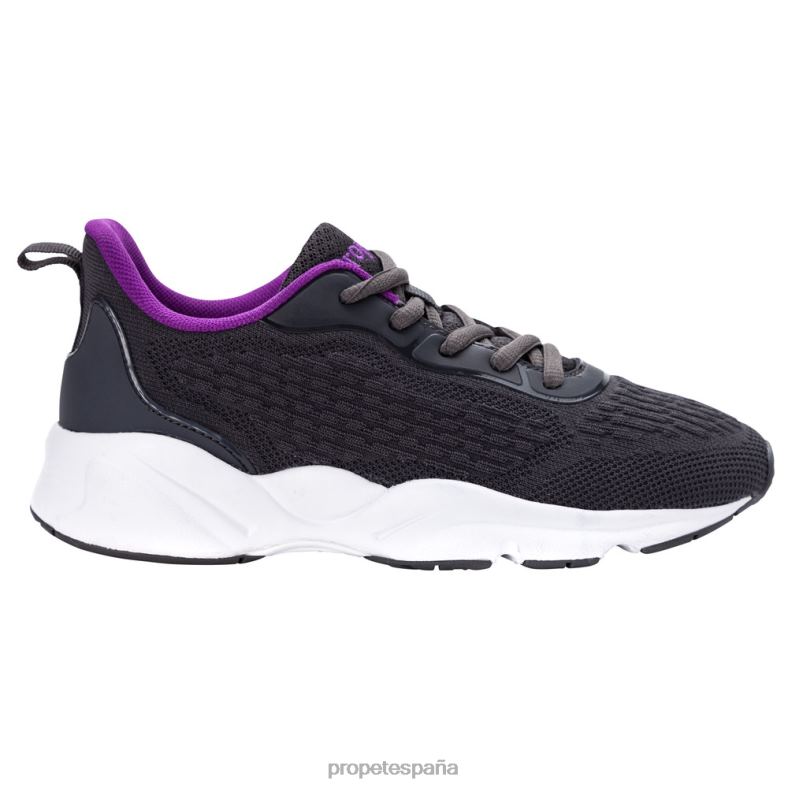 es Propet energético esfuerzo de estabilidad mujer negro rosa intenso/verde vaquero/gris violeta J8NZ288 - Imagen 8