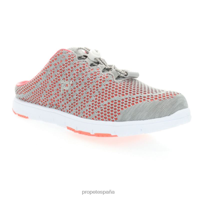 es Propet energético tobogán travelwalker evo mujer gris coral/negro/azul bacalao/taupe sienna J8NZ2103 - Imagen 2