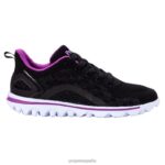 es Propet energético travelactiv axial mujer negro violeta/gris violeta/azul marino blanco/melocotón topo J8NZ298