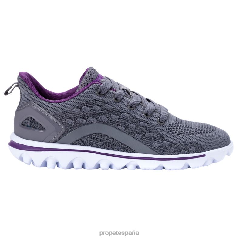 es Propet energético travelactiv axial mujer negro violeta/gris violeta/azul marino blanco/melocotón topo J8NZ298 - Imagen 21