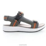 es Propet refrescante eli hombres gris naranja/negro gris/negro rojo/oliva J8NZ270