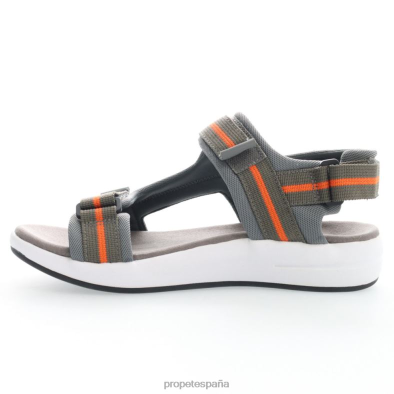 es Propet refrescante eli hombres gris naranja/negro gris/negro rojo/oliva J8NZ270 - Imagen 18