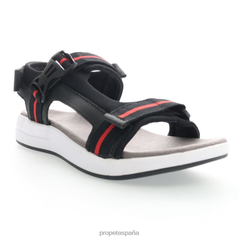 es Propet refrescante eli hombres gris naranja/negro gris/negro rojo/oliva J8NZ270 - Imagen 6